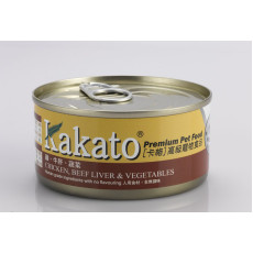 Kakato Chicken, Beef Liver & Vegetables 雞、牛肝、蔬菜 170g